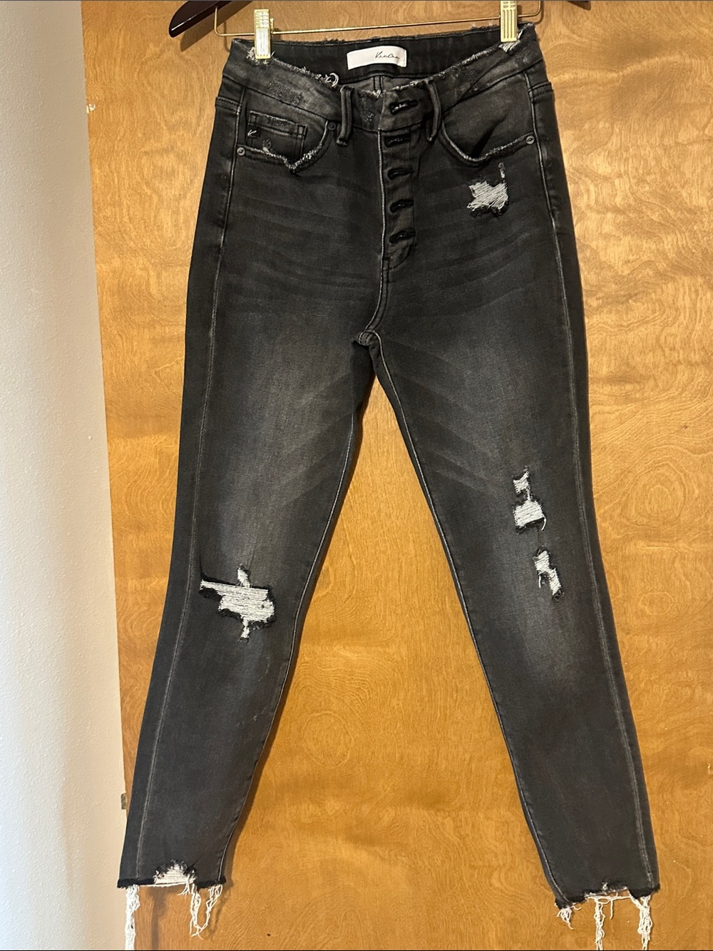 KanCan Black Distressed Skinny Jeans